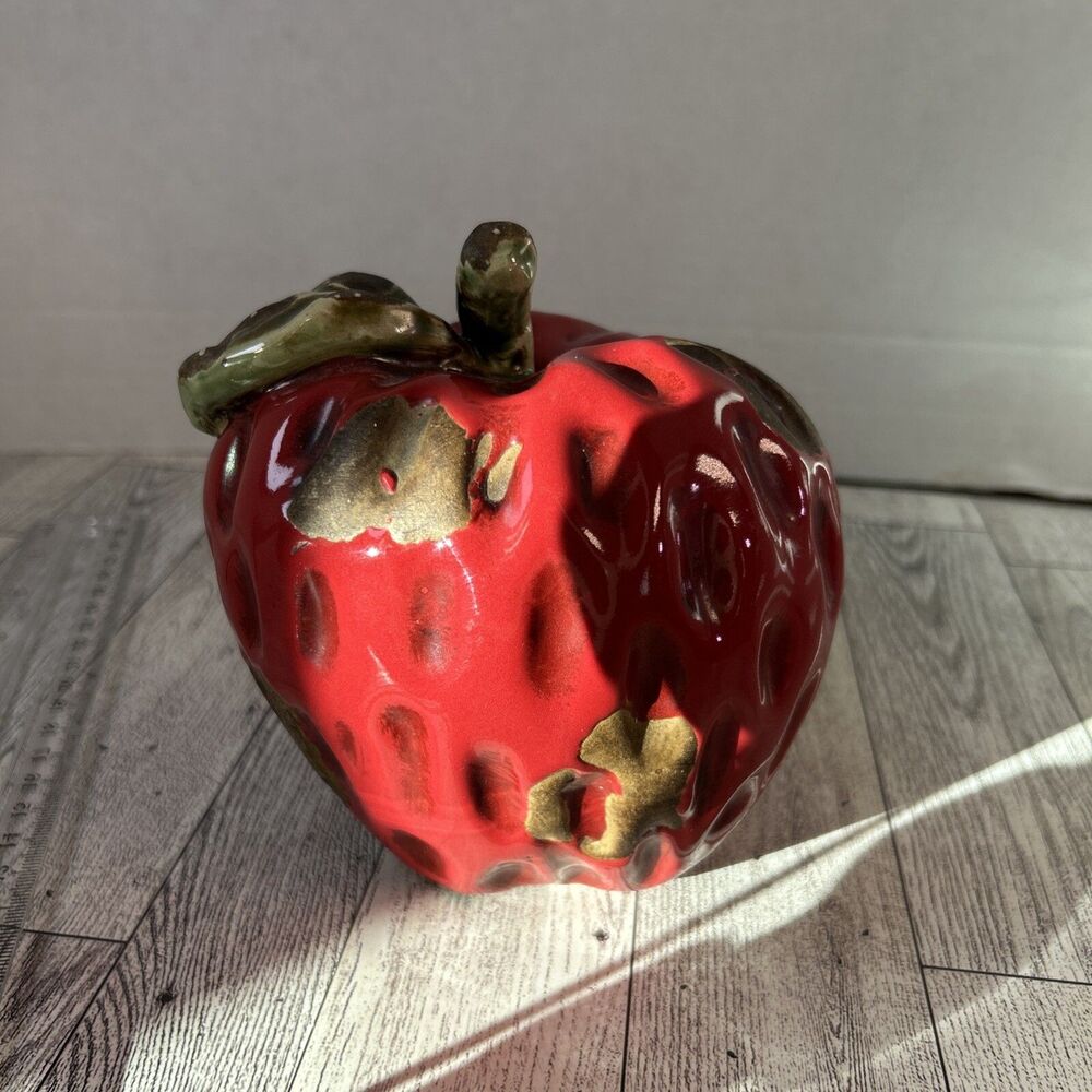 Apple-Lg Dimpled Ceramic Decoration Kitchen Dining Spring Summer Food Fruit